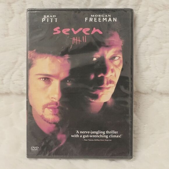 VTG Seven DVD Brad Pitt Morgan Freeman Gwyneth Paltrow 1995 New Sealed - Picture 1 of 6